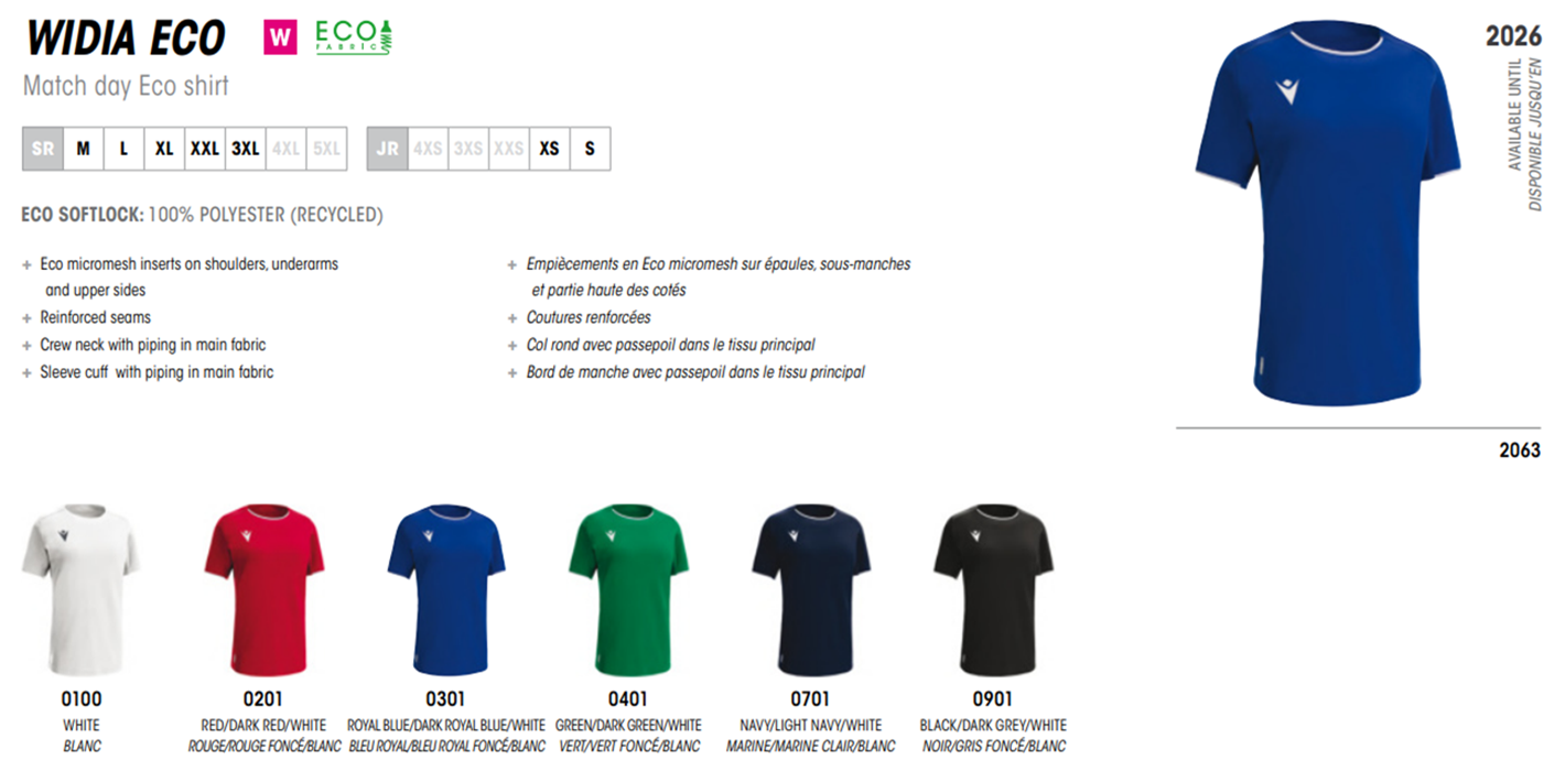 Macron Teamwear Women Matchday Shirt Widia Eco