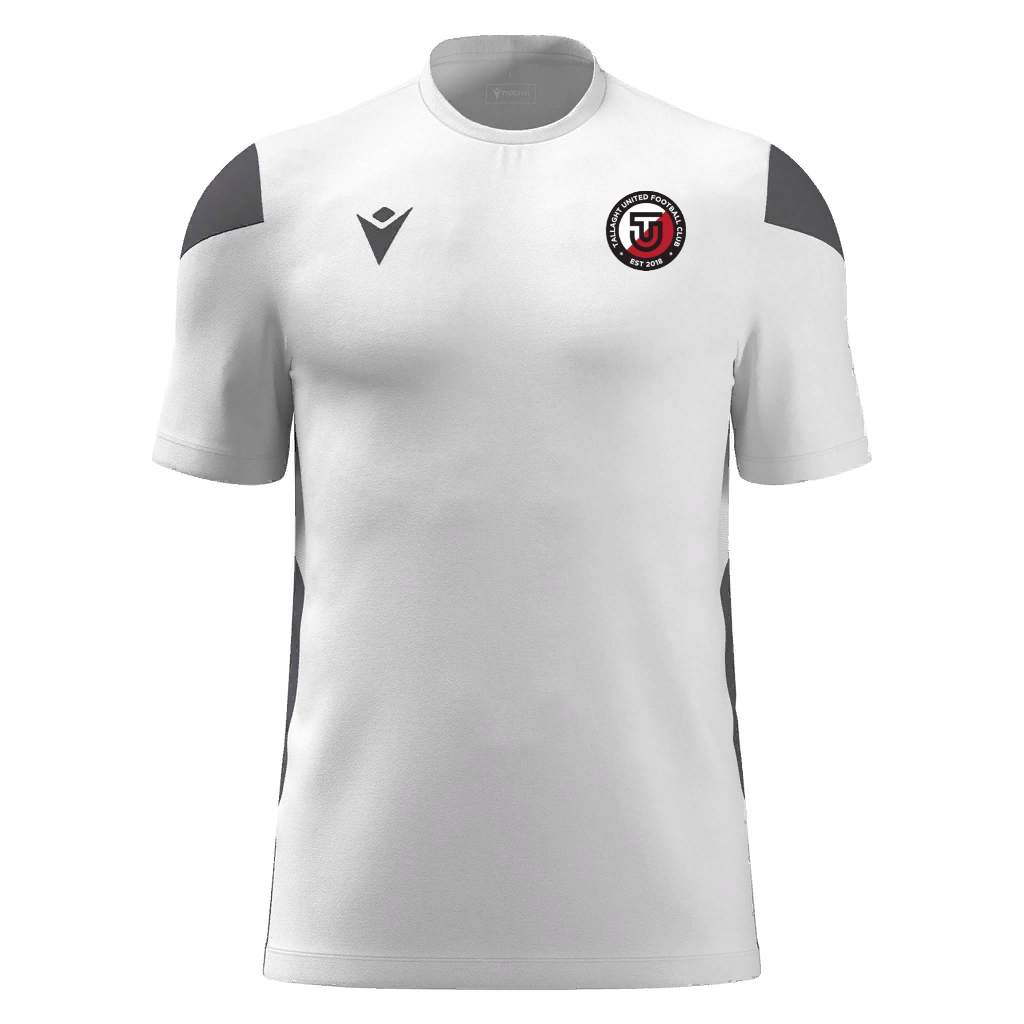 Tallaght United FC Adult Polis Shirt SS White & Anthracite