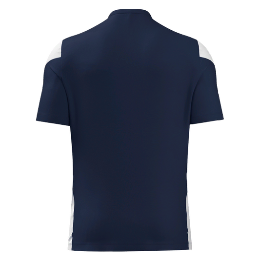 St Brendan's United Adult Polis Shirt SS Navy & White