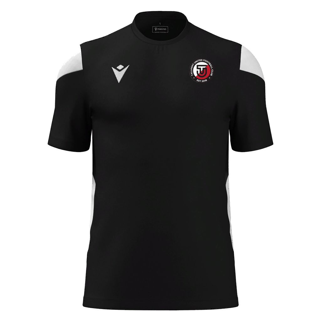 Tallaght United FC Adult Polis Shirt SS Black & White