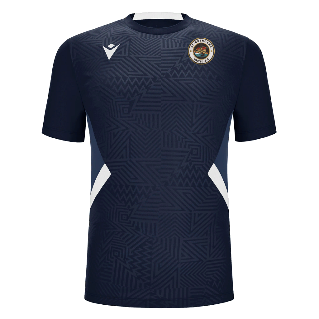 St Brendan's United Shedir Shirt SS Navy & White