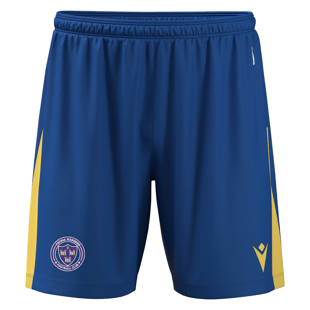 Fatima Rangers FC Skara Eco Shorts Royal Blue & Yellow