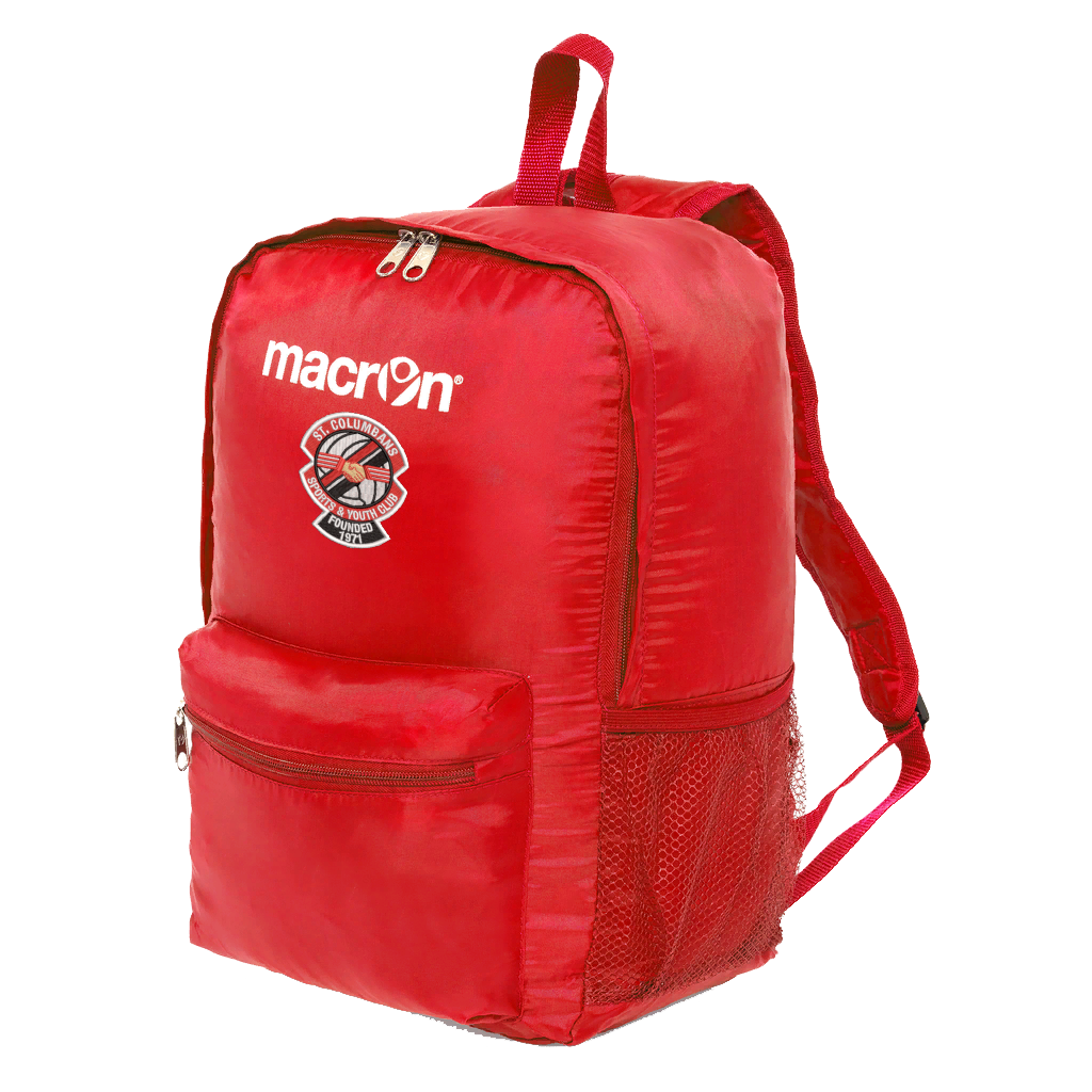 St, Columbans SYC Wing Foldable Backpack Red