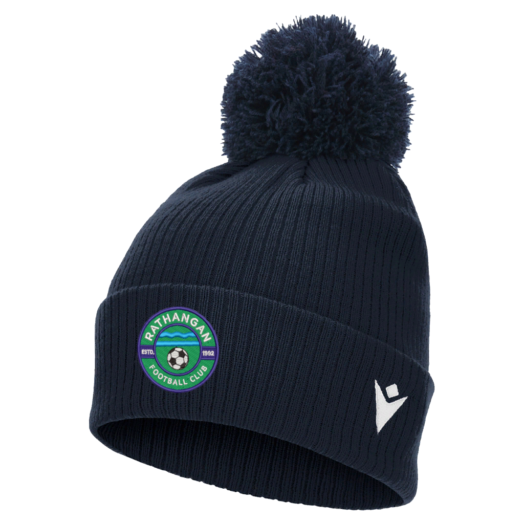 Rathangan FC Snow Pom Pom Beanie Navy