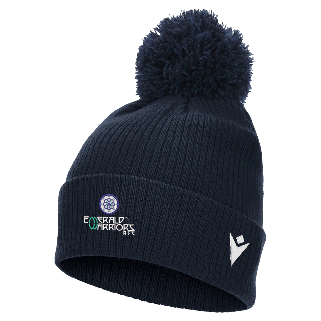 Emerald Warriors RFC Snow Pom Pom Beanie