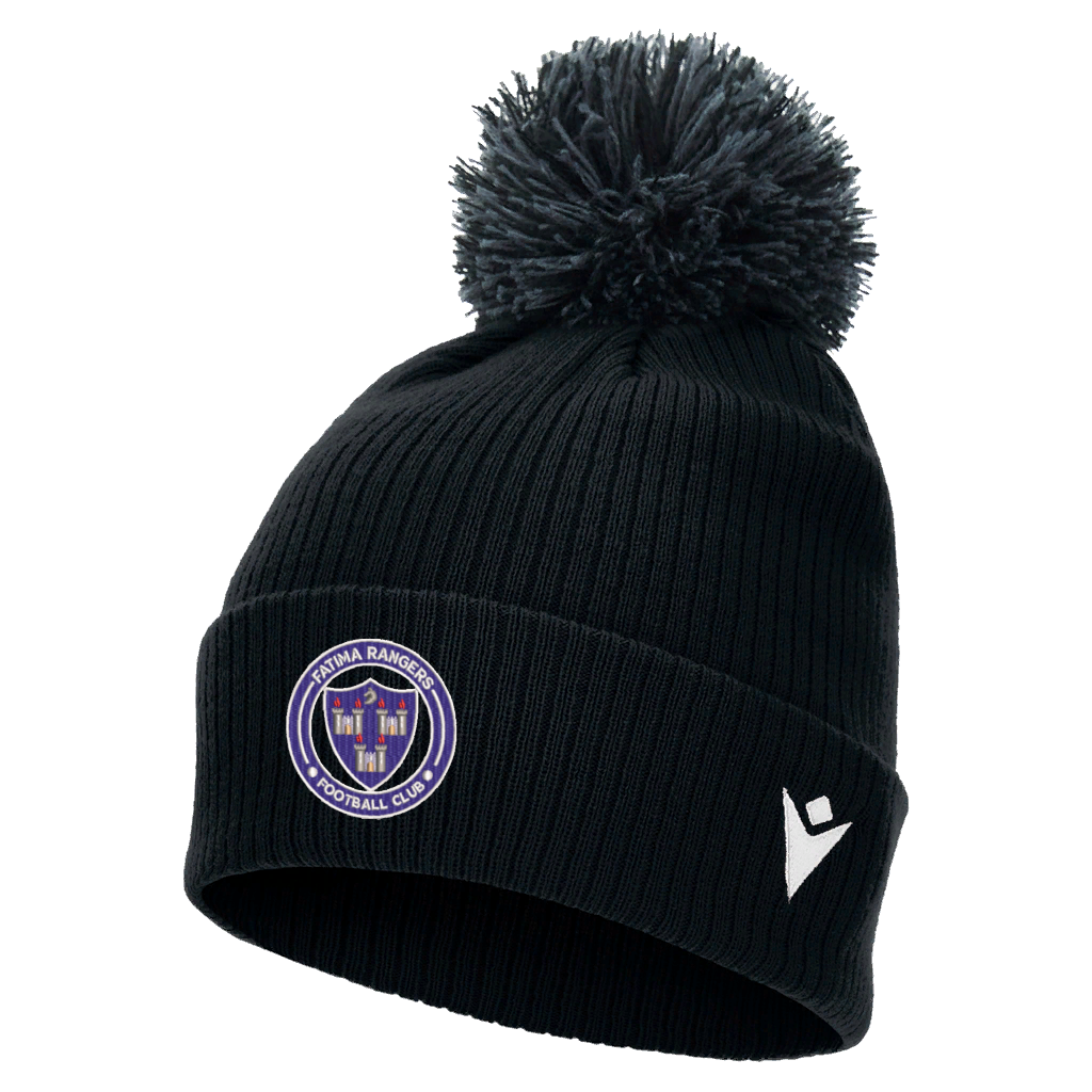 Fatima Rangers FC Snow Pom Pom Beanie Black