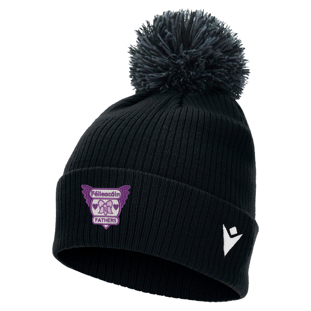 Feileacain Fathers Snow Pom Pom Beanie Black