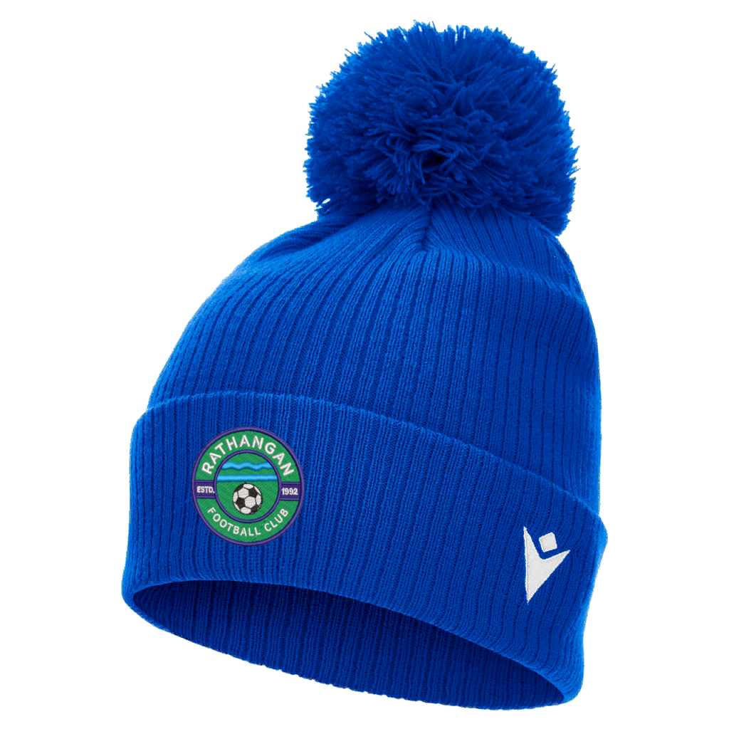 Rathangan FC Snow Pom Pom Beanie Royal Blue