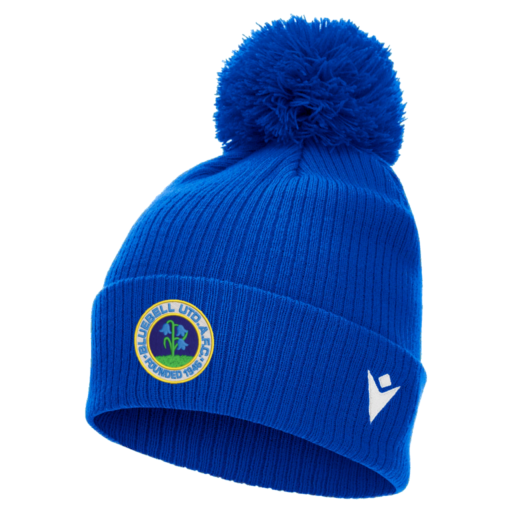 Bluebell United FC Snow Pom Pom Beanie Royal Blue