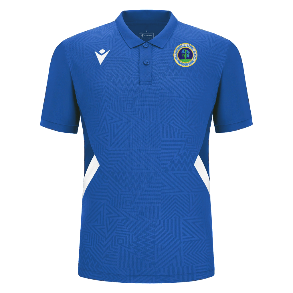Bluebell United FC Adult Rap Polo Royal Blue & White