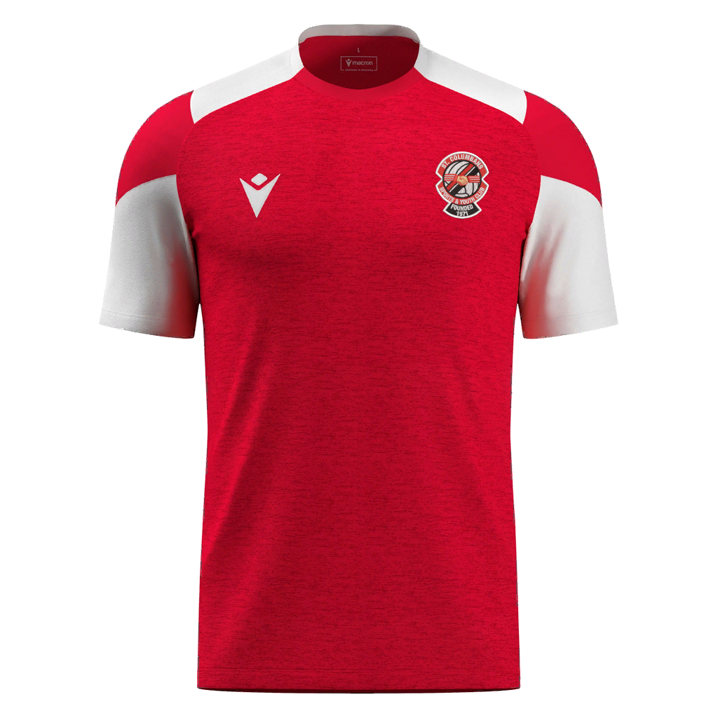 St. Columbans SYC Golem Shirt Red / White ADULTS