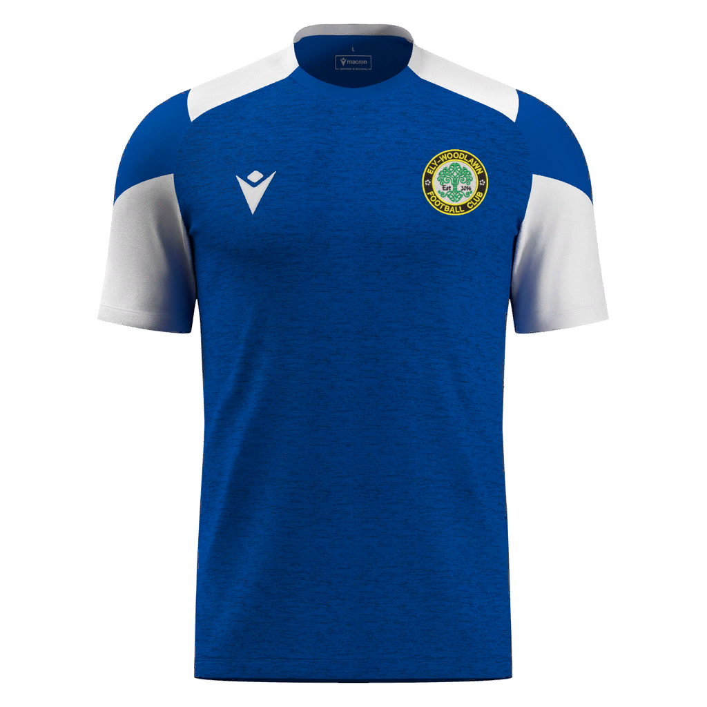 ELY Woodlawn FC Golem Shirt SS Royal Blue & White