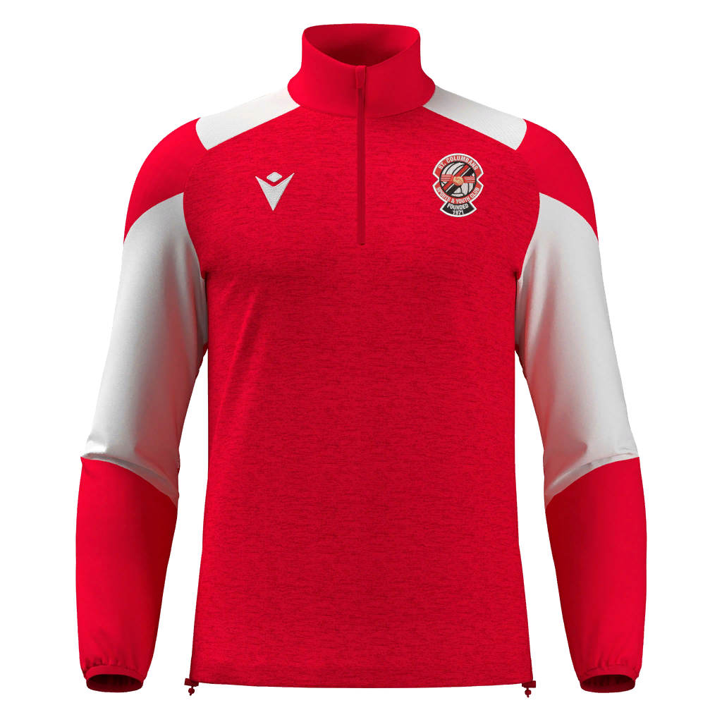 St. Columbans SYC Cuzco 1/4 Zip Red / White KIDS (Age 5-10)