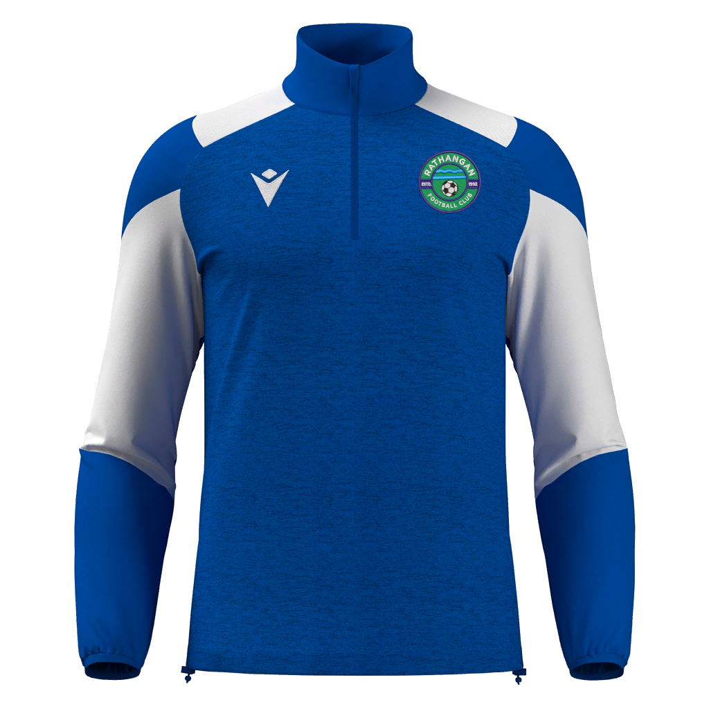 Rathangan FC Adult Cuzco 1/4 Zip Royal Blue & White