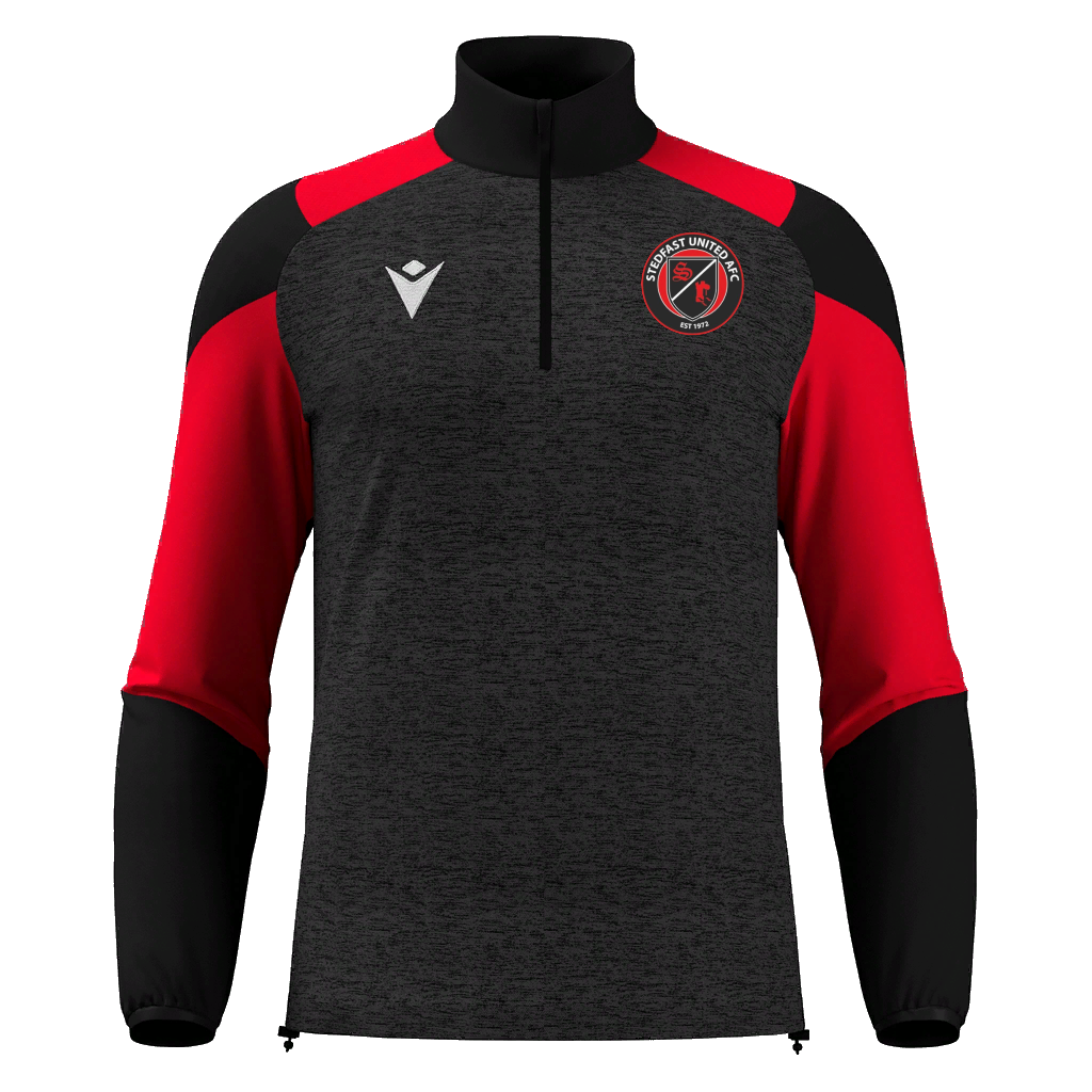 Steadfast United AFC Cuzco 1/4 Zip Black/ Red