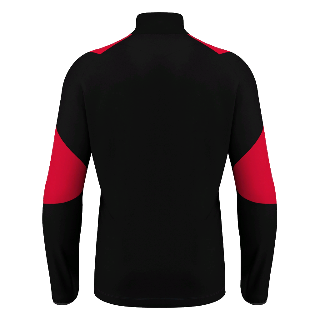 Steadfast United AFC IZEL 1/4 Zip Black/ Red