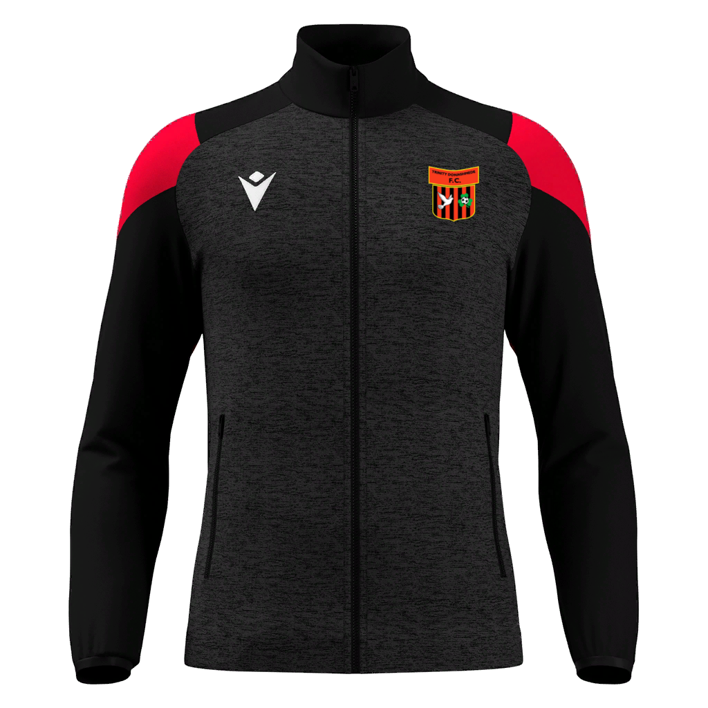 Trinity Donaghmede FC Young Kids Vanir Full Zip Top Black & Red