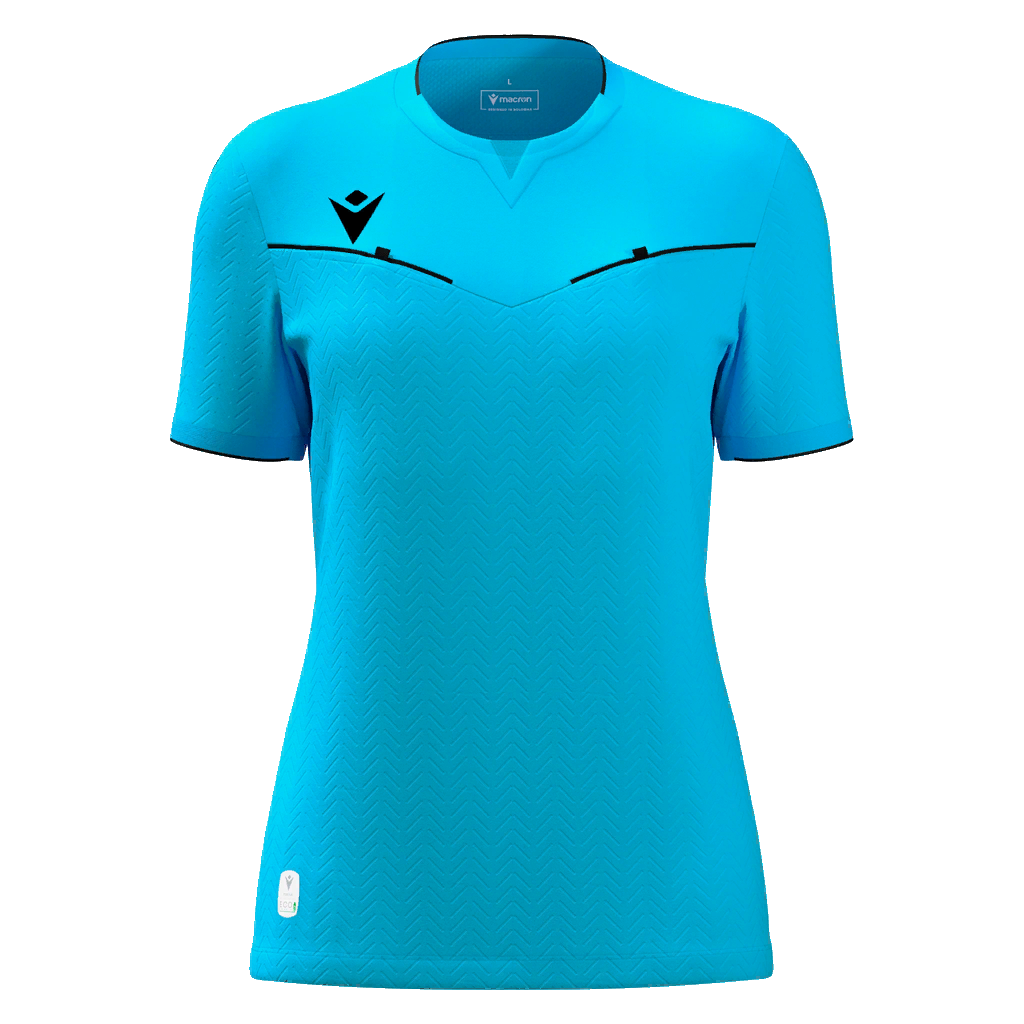 Kateryn Eco Referee Shirt SS WMN Fit Neon Sky