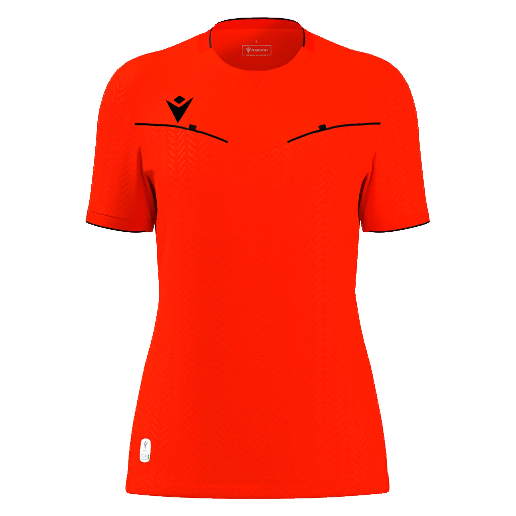 Kateryn Eco Referee Shirt SS WMN Fit Neon Red