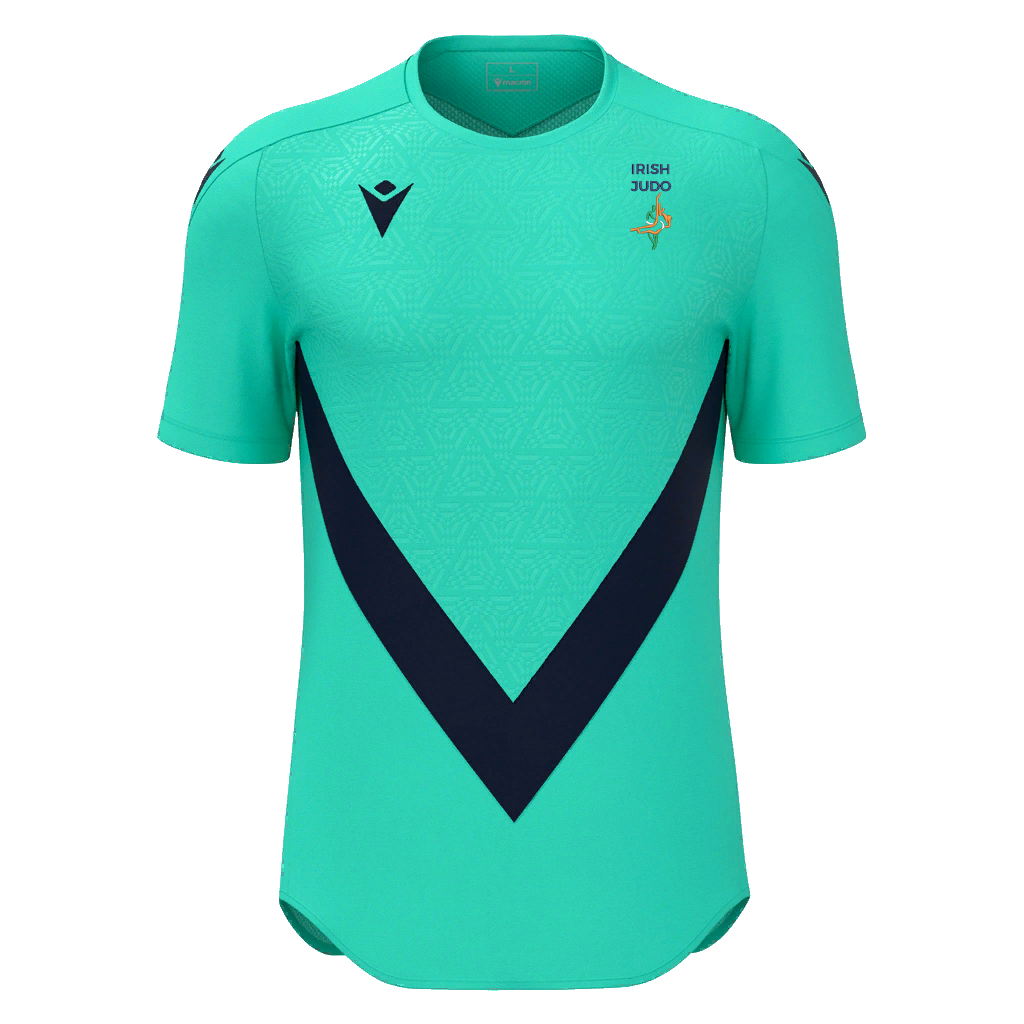 Irish Judo Wisp Shirt SS Turquoise/Navy