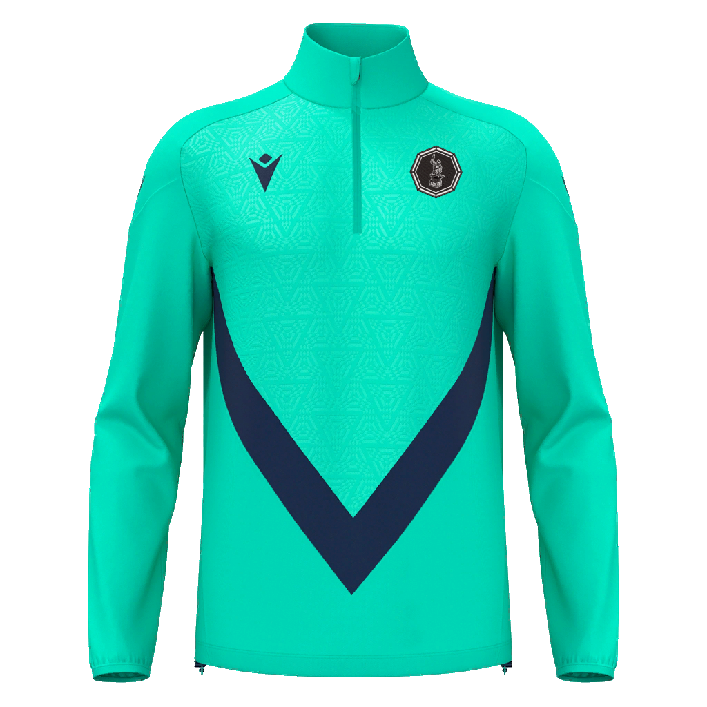 Black Forge FC Anduin 1/4 Zip Top Turquoise & Navy