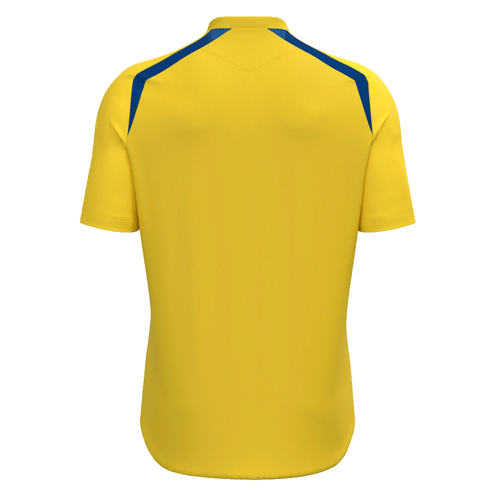 Firhouse Carmel AFC Adult Wyrm Shirt SS Yellow & Royal Blue