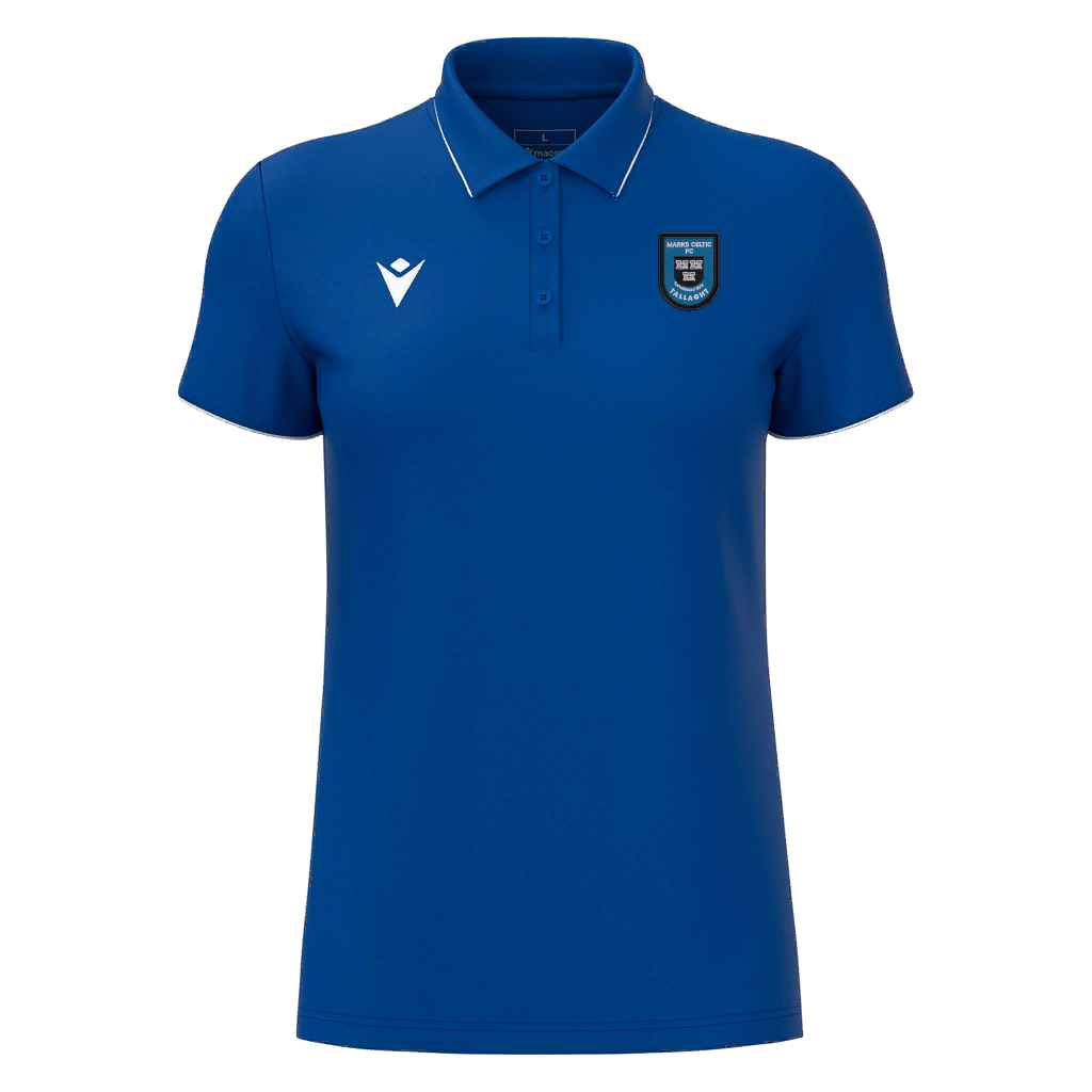 Marks Celtic FC Girls Melody Polo Royal Blue