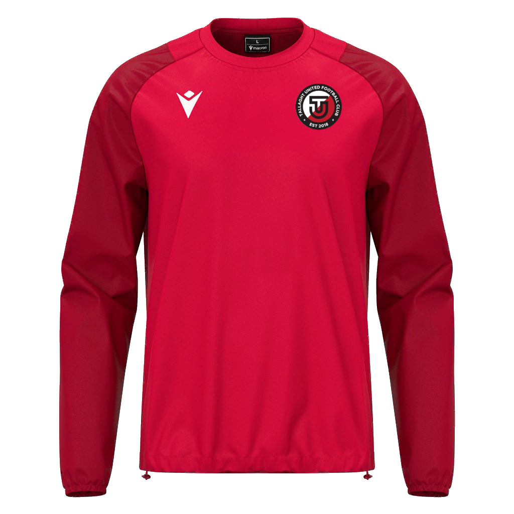 Tallaght United FC Adult Drizzle Windbreaker Red