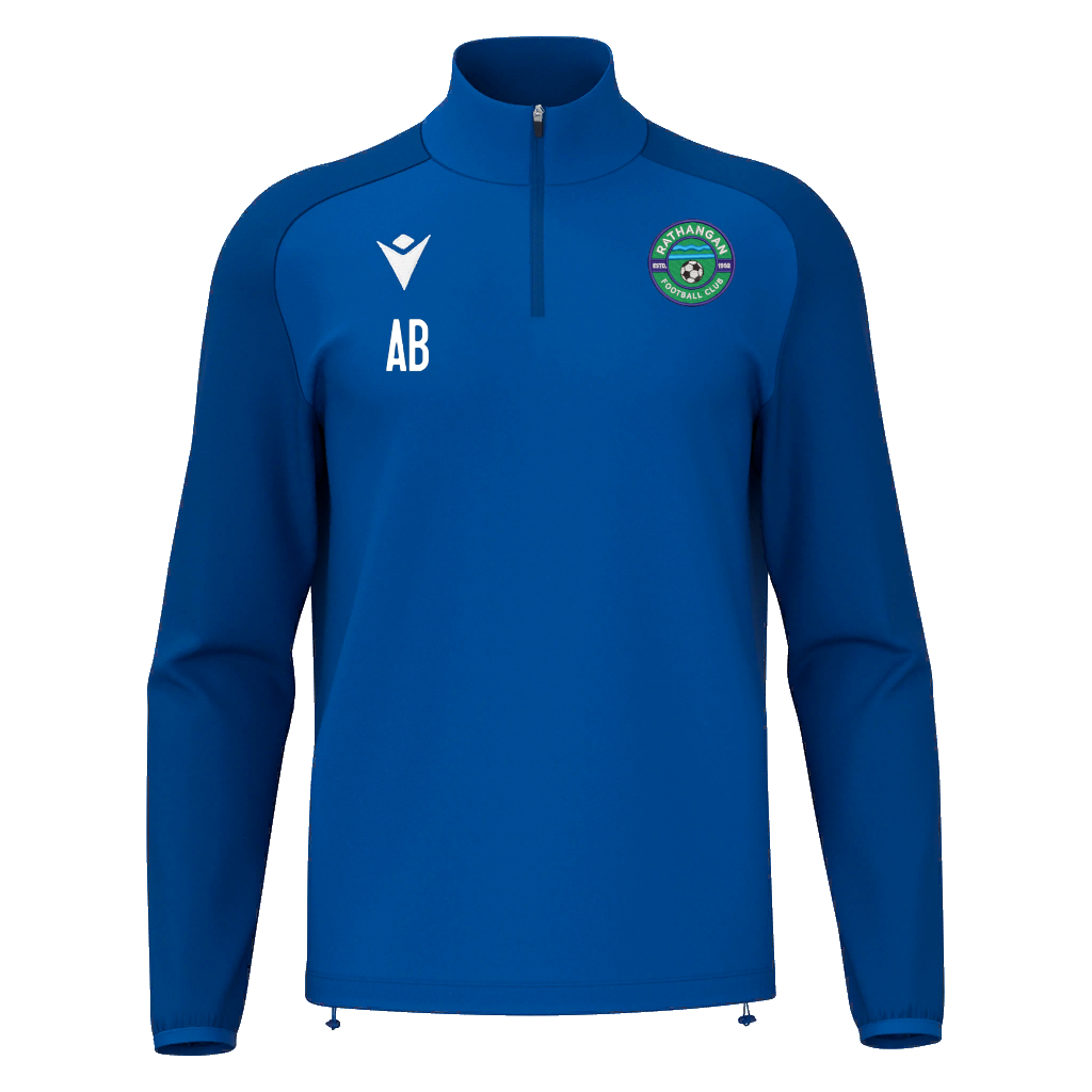 Rathangan FC Adult Isen 1/4 Zip Royal Blue