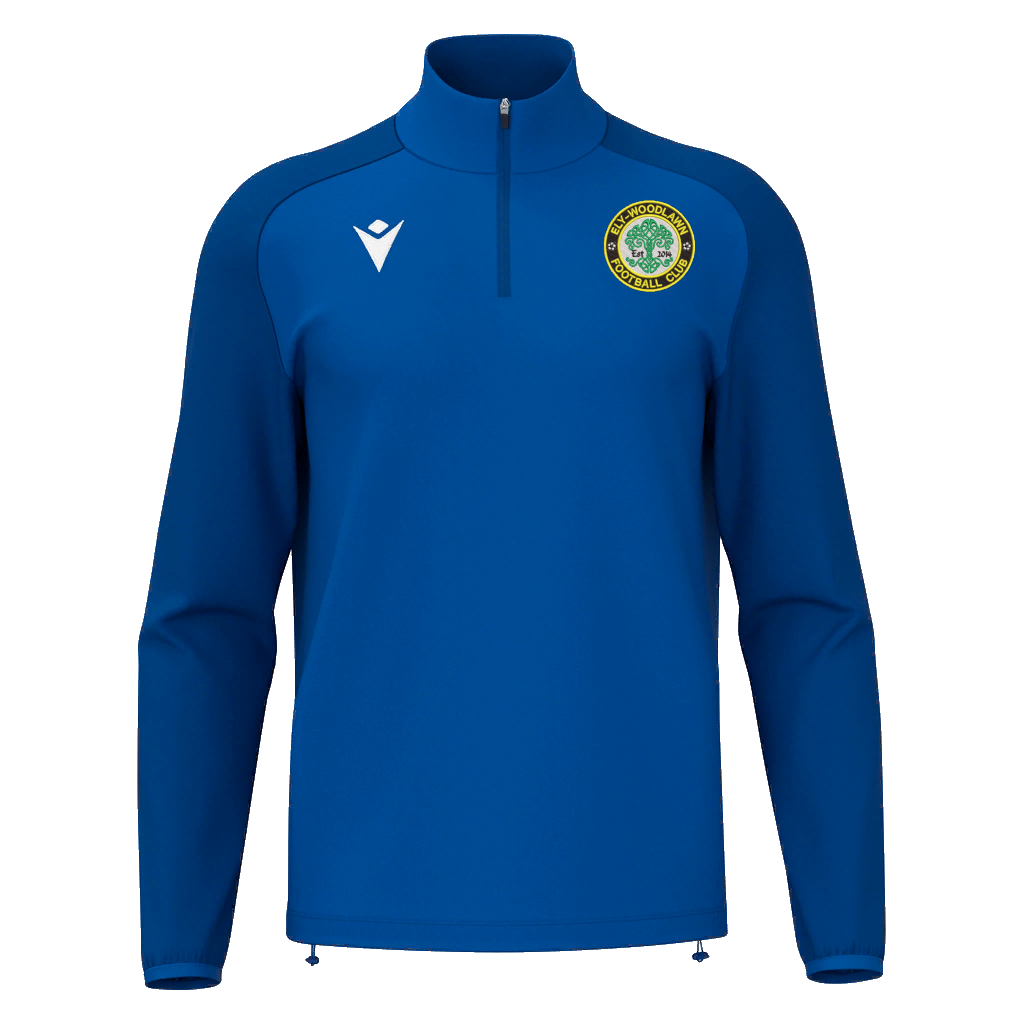 ELY Woodlawn FC Isen 1/4 Zip Royal Blue