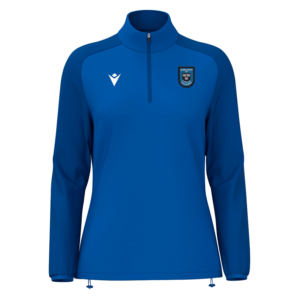 Marks Celtic FC Girls Lena 1/4 Zip Top Royal Blue