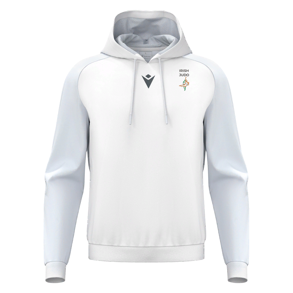 Irish Judo Horn Hoodie White