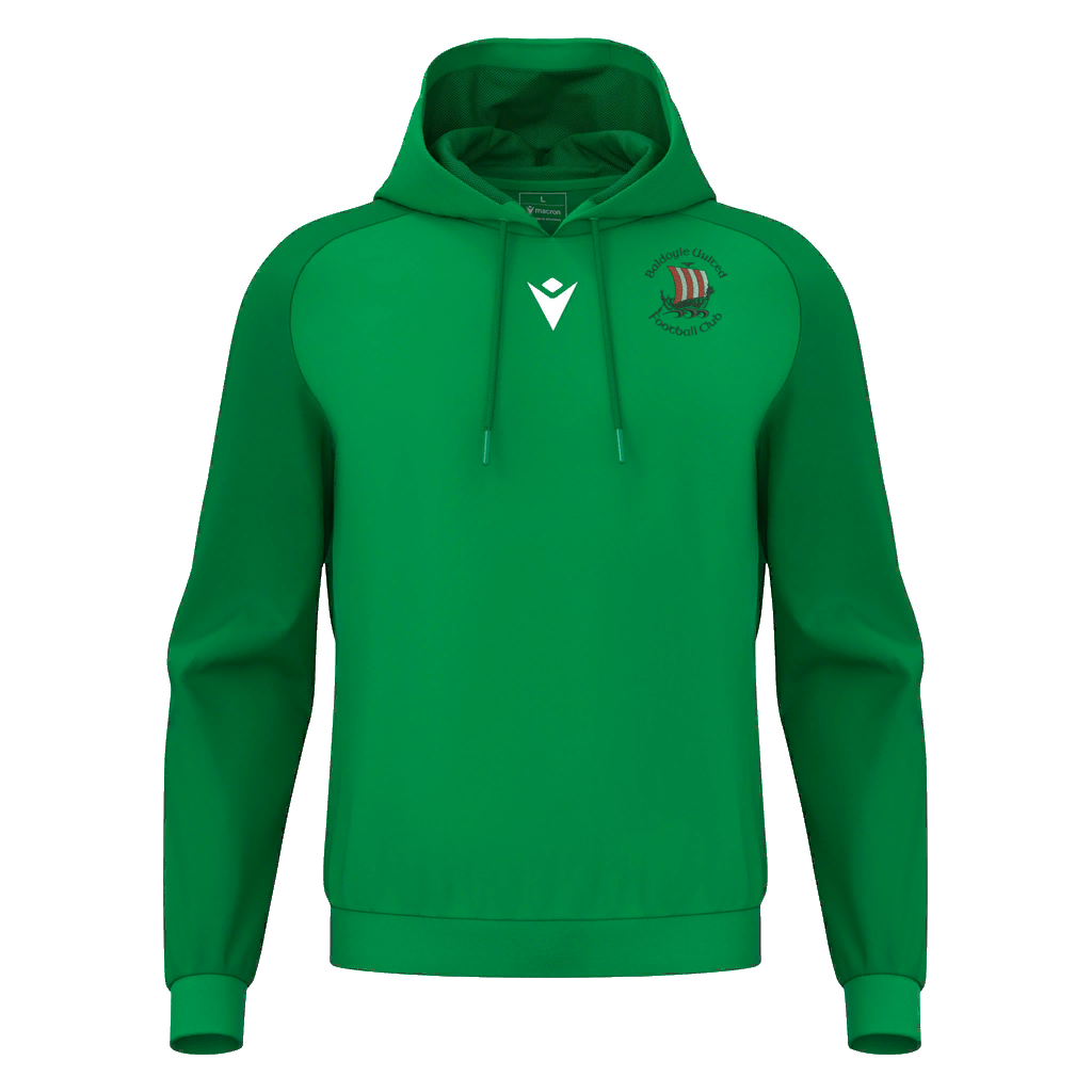 Baldoyle United FC Adult Horn Hoodie Green