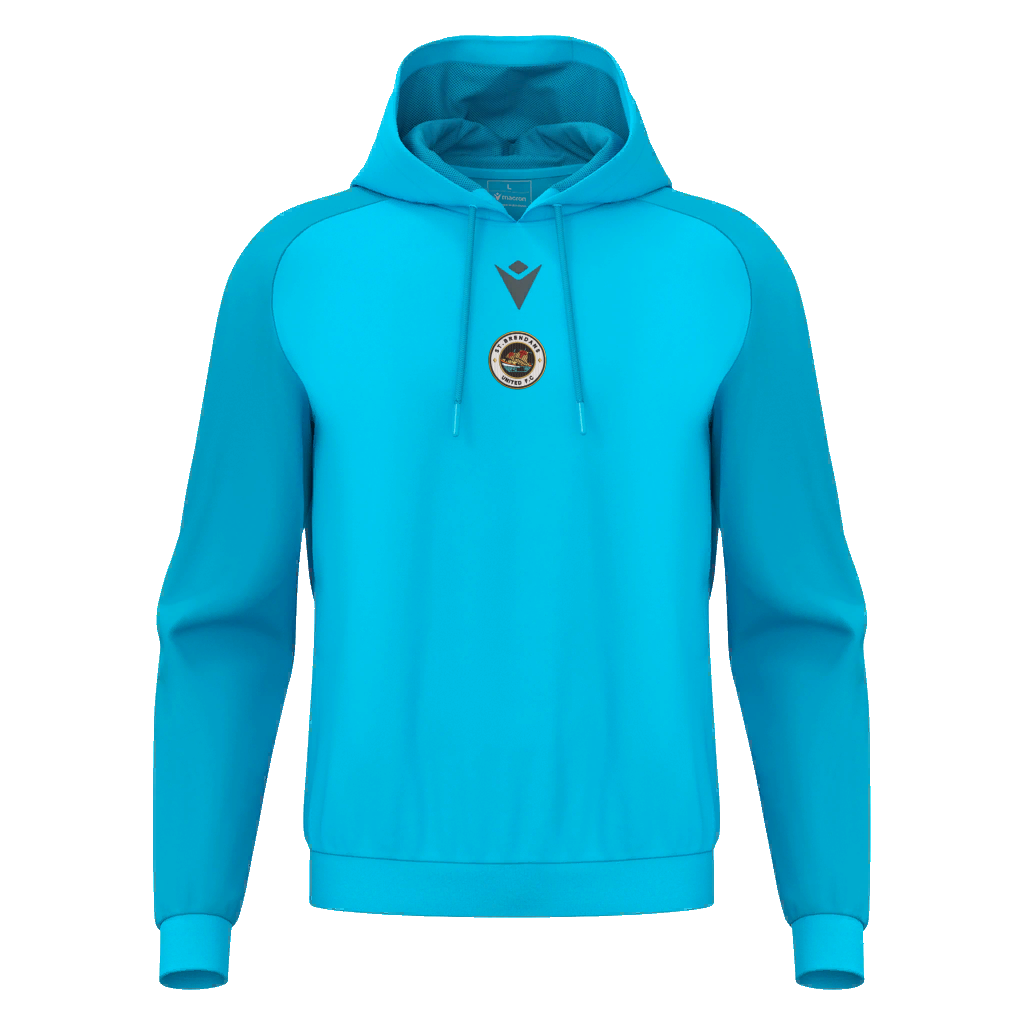 St Brendan's United Horn Hoodie Neon Sky