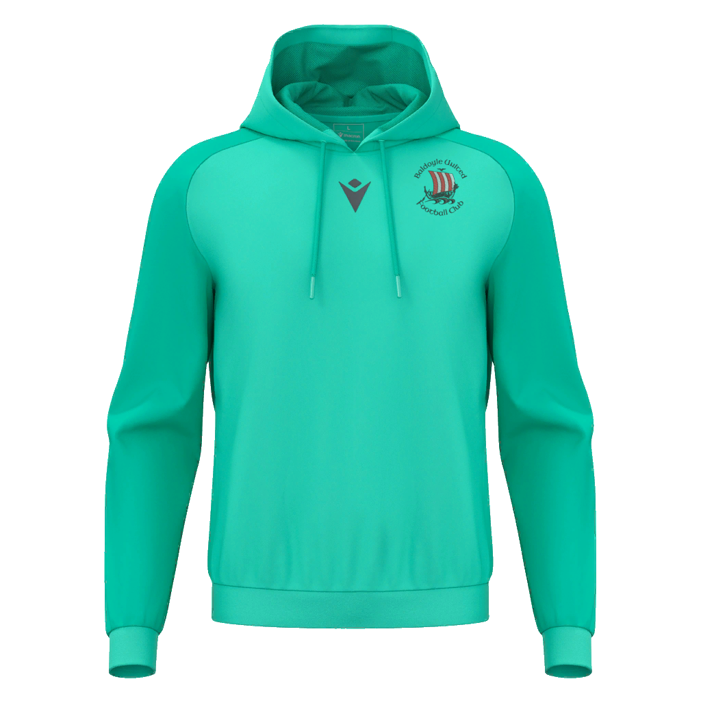Baldoyle United FC Adult Horn Hoodie Turquoise