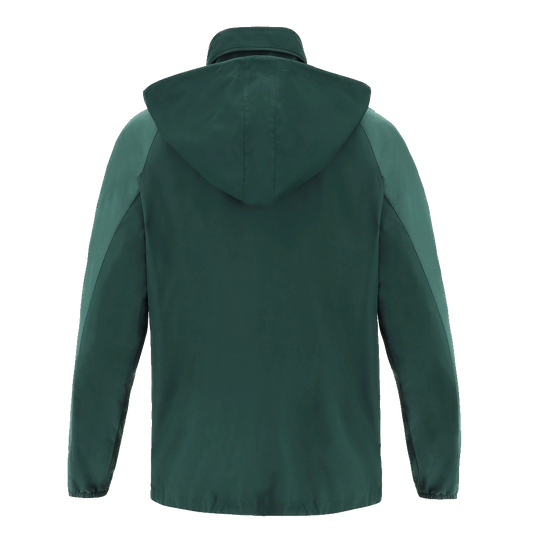 St James Gate FC Elbrus Full Lenght Zip Rain Jacket Bottle Green