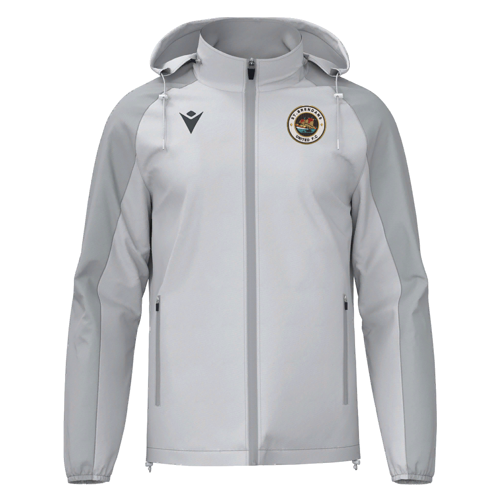 St Brendan's United Elbrus Full Zip Rain Jacket Stone Grey