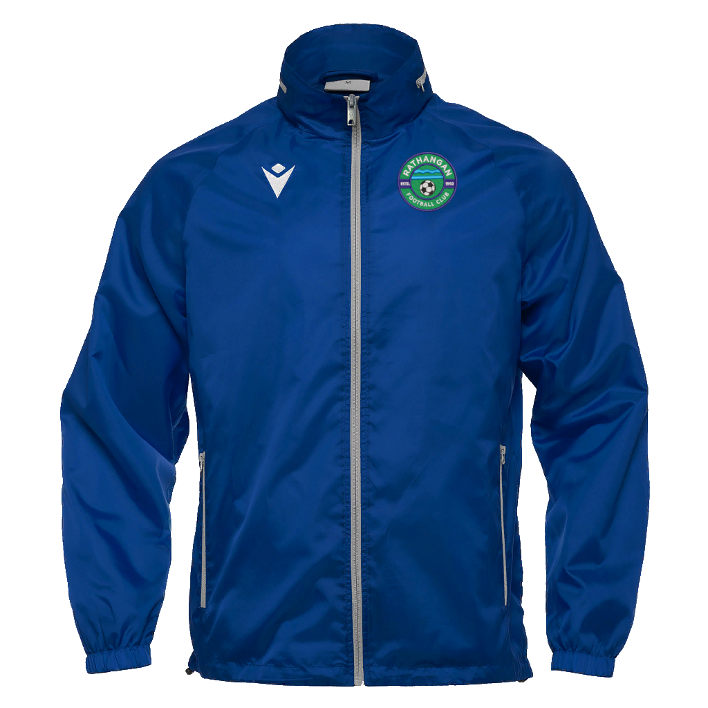 Rathangan FC Kids Praia Hero Full Zip Windbreaker Royal Blue