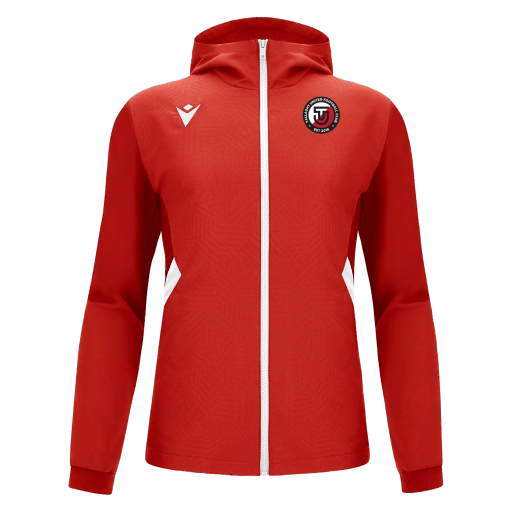 Tallaght United FC Adult Tiamat Full Zip Micro Hoodie Red & White