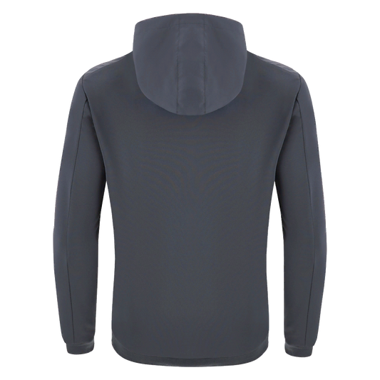 St Brendan's United Adult Tiamat Full Zip Hoodie Anthracite & Neon Sky