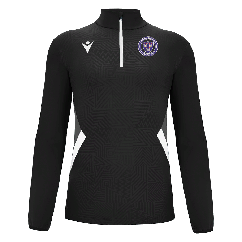 Fatima Rangers FC Fraser 1/4 Zip Black & White
