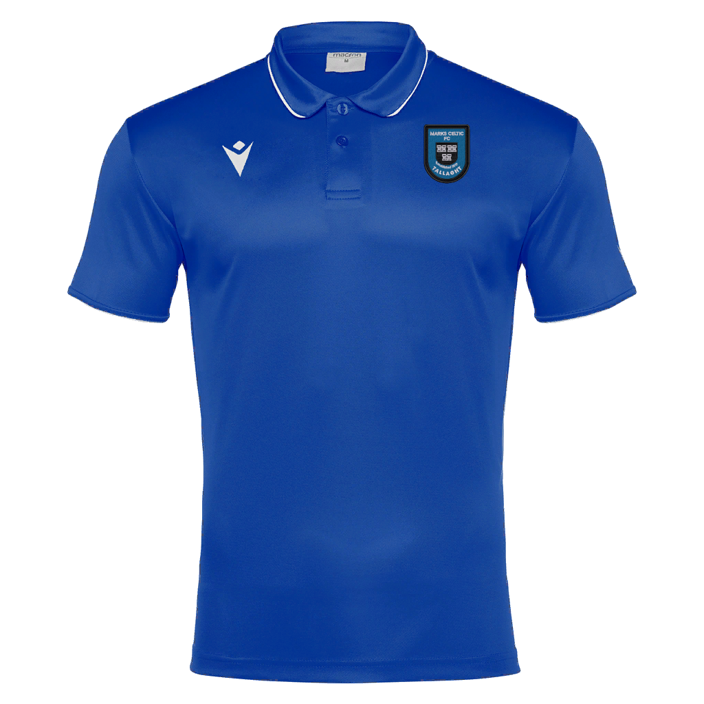 Marks Celtic FC Kids Draco Hero Polo Royal Blue