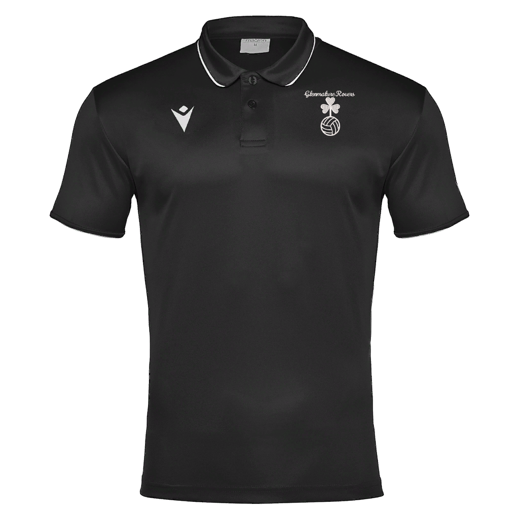 Glenmalure Rovers FC Draco Hero Polo Black & White