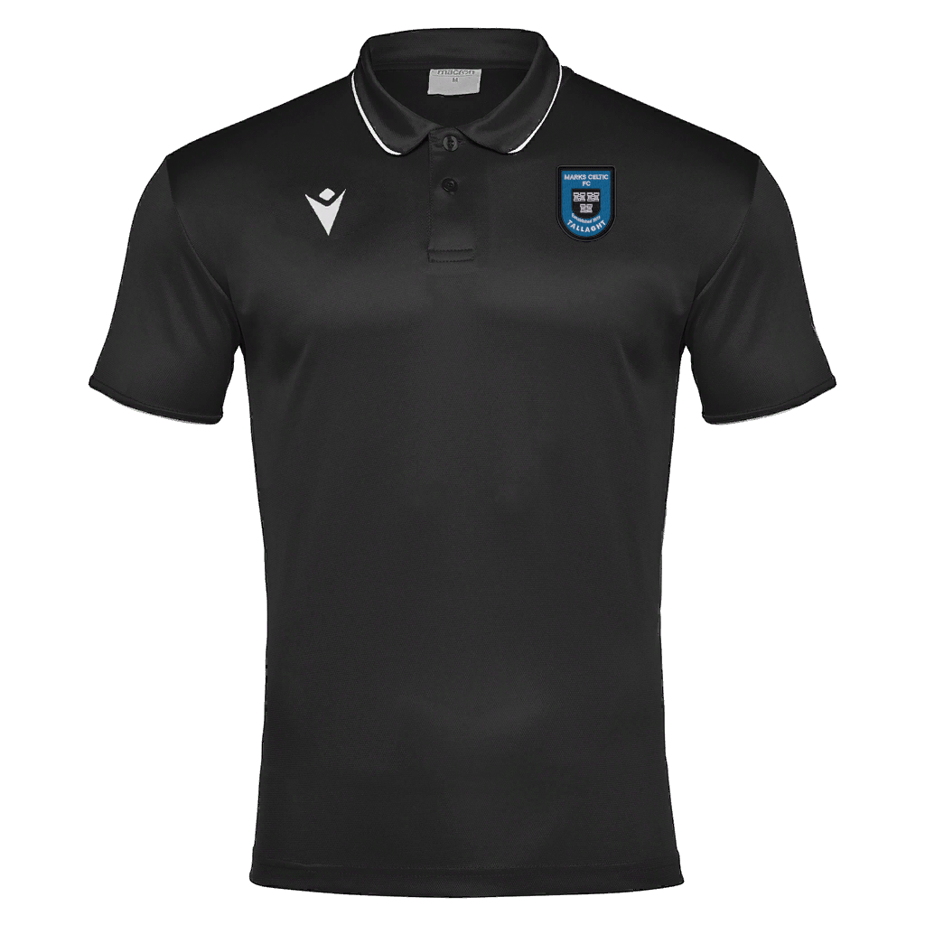 Marks Celtic FC Adult Draco Hero Polo Black