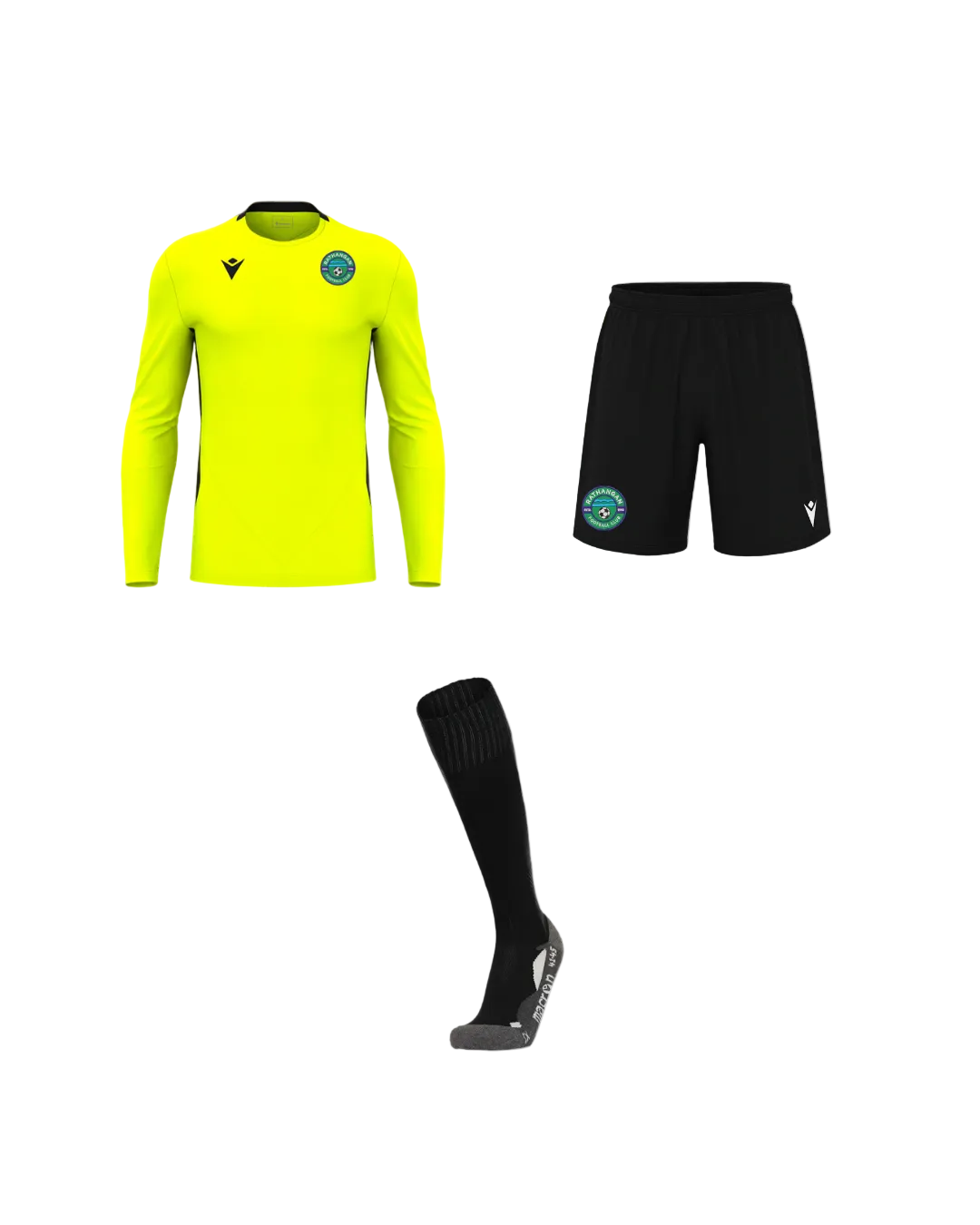 Rathangan FC *GOALKEEPER* Set Neon Yellow Keeper