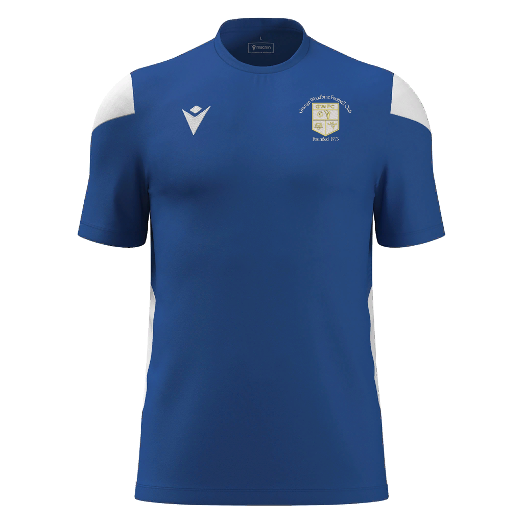 Grange Woodbine FC Polis Shirt SS Royal Blue
