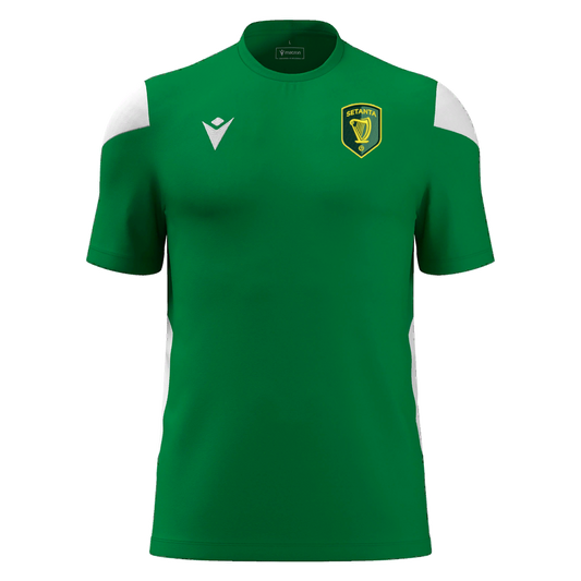 Setanta Soccer Juniors Polis Shirt SS Green & White