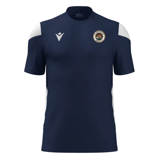 St Brendan's United Polis Shirt SS Navy & White