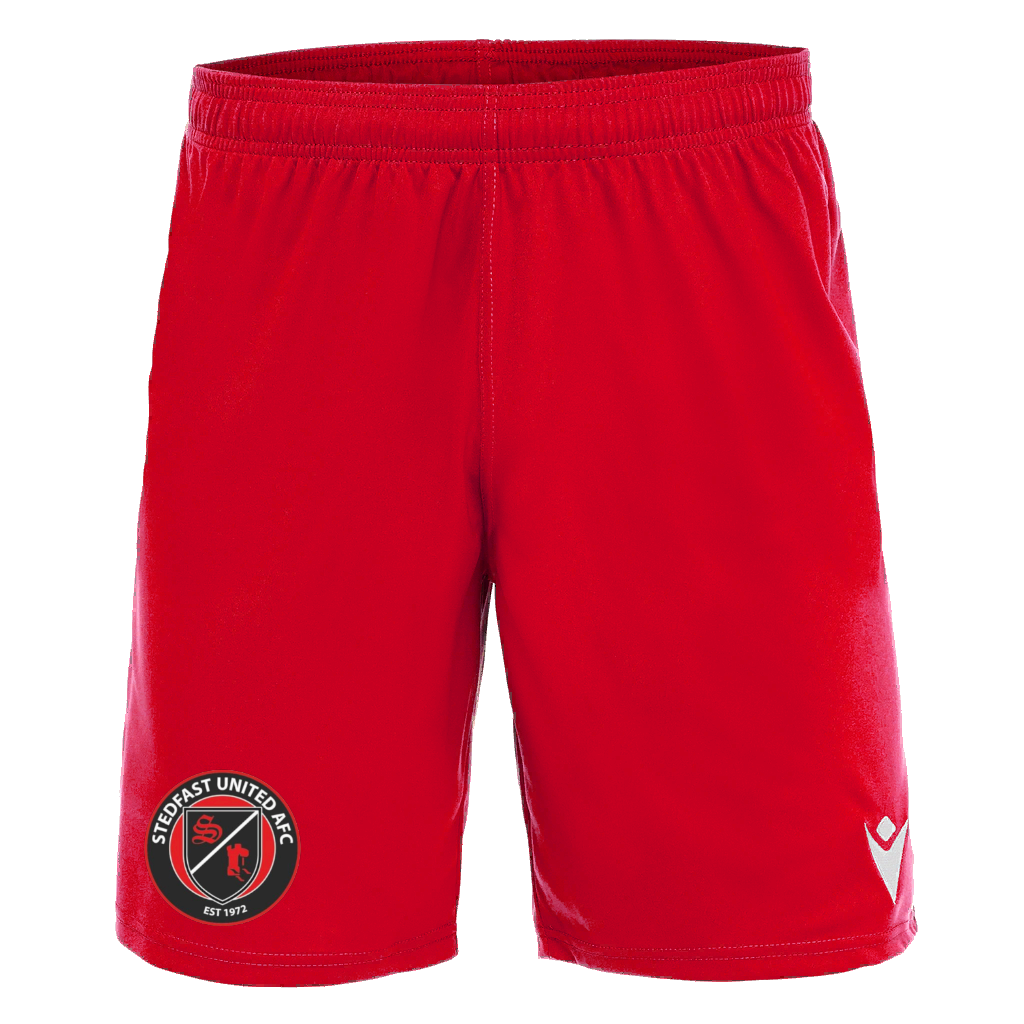 Stedfast United AFC Mesa Hero Match Day Shorts ADULTS RED