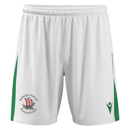 Baldoyle United FC Adult Skara Shorts White & Green